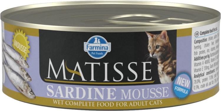 Farmina Matisse (Матисс) Консервы для кошек мусс с сардинами 85 г