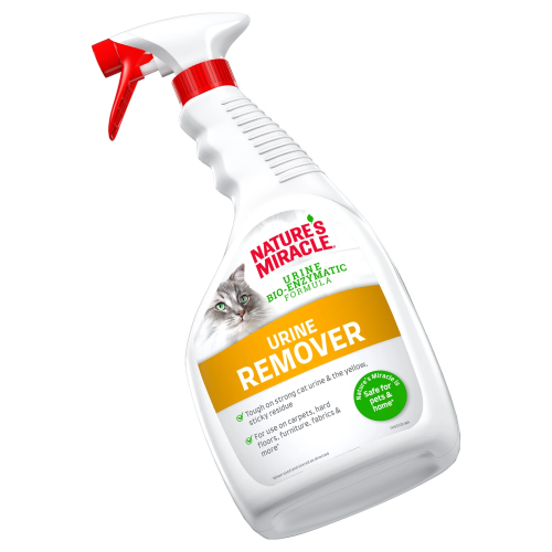 Nature's Miracle Urine remover Уничтожитель пятен и запахов от мочи кошек, спрей 946 мл