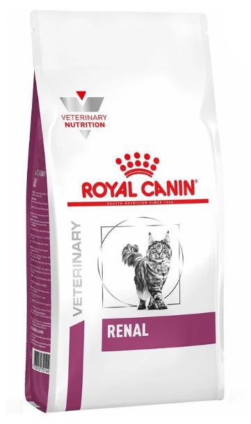 Royal Canin (Роял Канин) Renal Сухой лечебный корм для кошек при заболеваниях почек, 2 кг