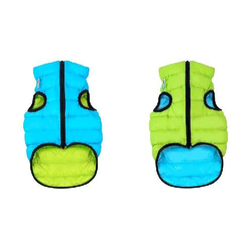 COLLAR AiryVest Lumi куртка д/собак двусторонняя светящаяся, салатово-голубая, размер S 40