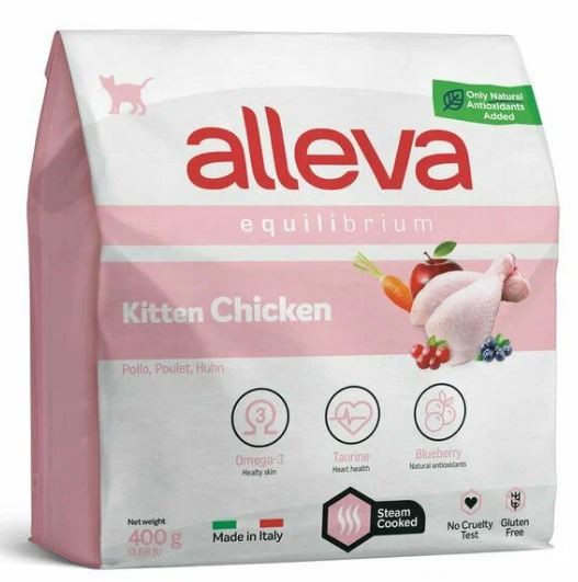 Alleva Equilibrium (Аллева Эквилибриум) Сухой корм для котят с курицей 400 г 