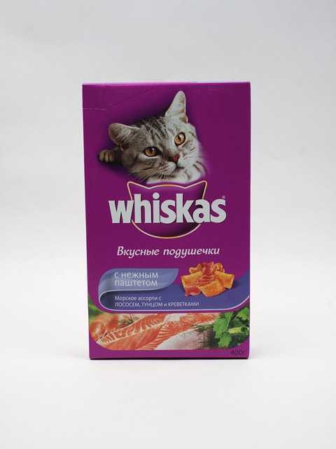 Whiskas (Вискас) - Сухой корм для кошек Вкусные подушечки Паштет Морское ассорти 1,9 кг