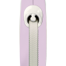 FLEXI New Line Comfort M Рулетка лента 5м/до 25кг серый/розовый