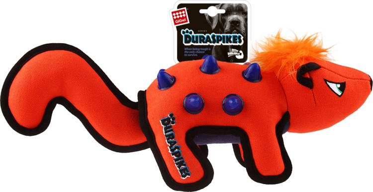 Gigwi (Гигви) Duraspikes Игрушка для собак Скунс с шипами и пищалкой