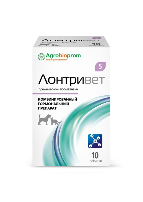 Лонтривет 5  мг для собак и кошек 10 табл от аллергии  Пчелодар (альтернатива апоквела)