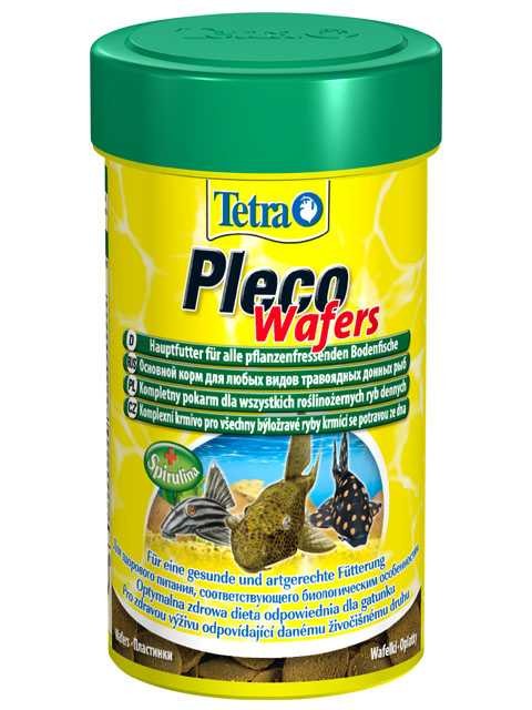 Tetra (Тетра) Pleco Veggie Wafers Корм для сомиков и водорслеедов (пластинки) 110 г 250 мл