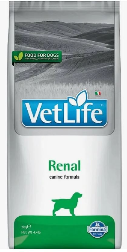 Farmina Vet Life Renal Сухой лечебный корм для собак с почечной недостаточностью, 2 кг
