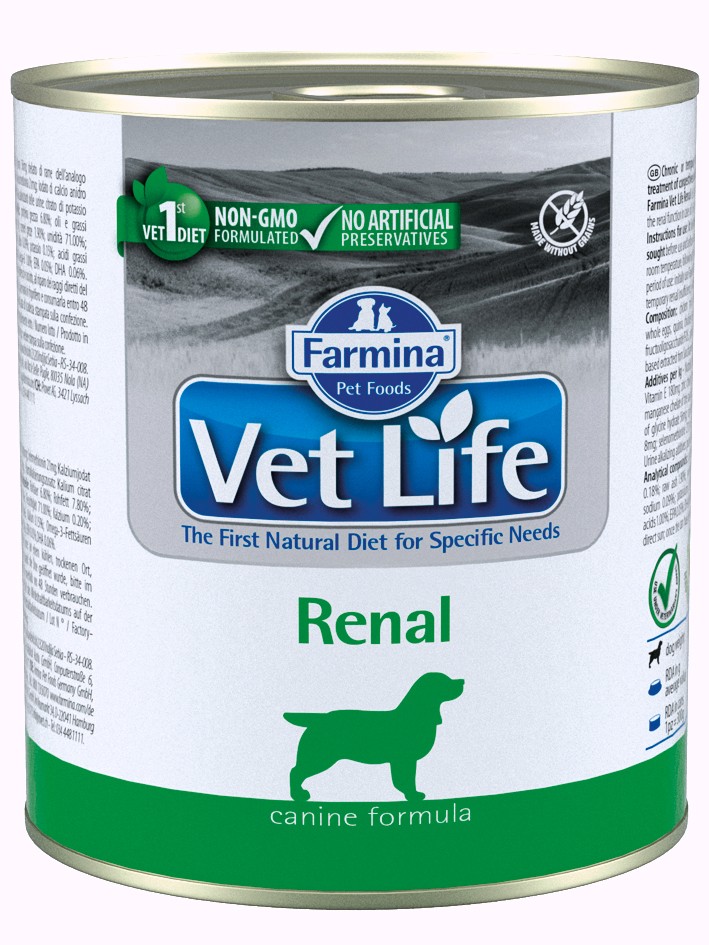 Farmina Vet Life (Фармина Вет Лайф) Renal Консервы лечебные для собак при почечной недостаточности 300 г