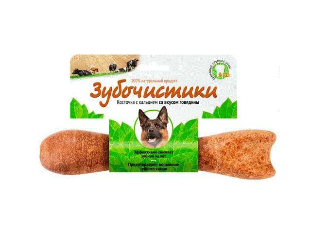Лакомства для собак Зубочистики - Косточка с кальцием для крупных пород 95 г