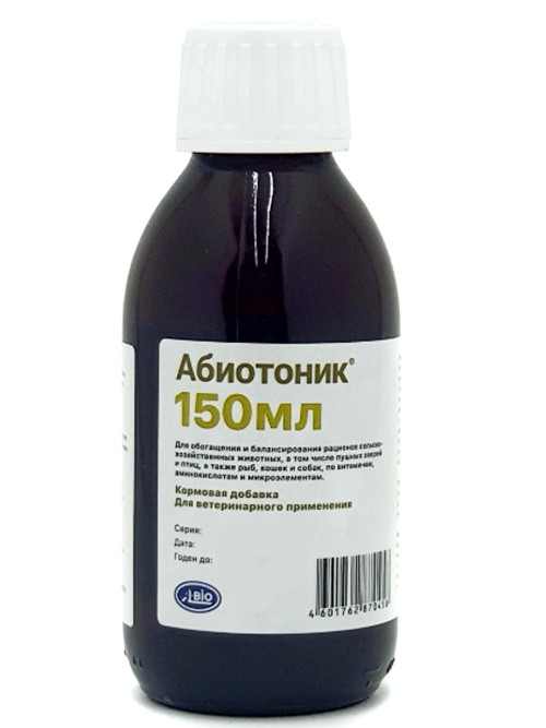Абиотоник Кормовая добавка для животных 150 мл (замена Чиктоника)