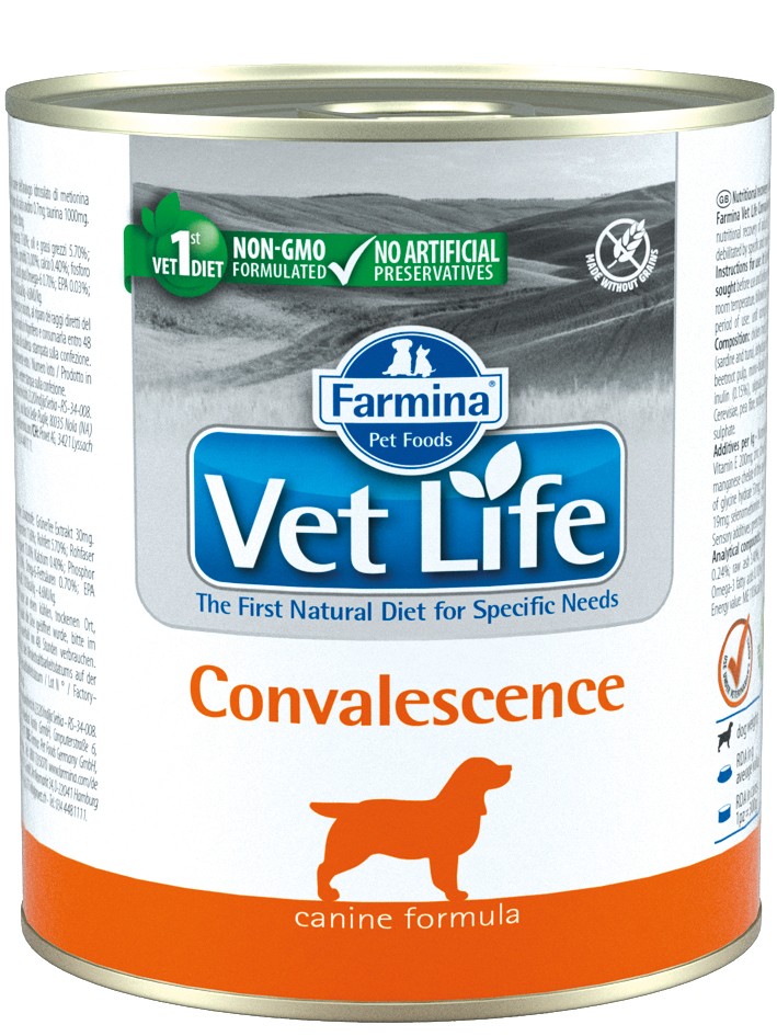 Farmina Vet Life (Фармина Вет Лайф) Convalescence Консервы лечебные для собак в период выздоровления 300 г
