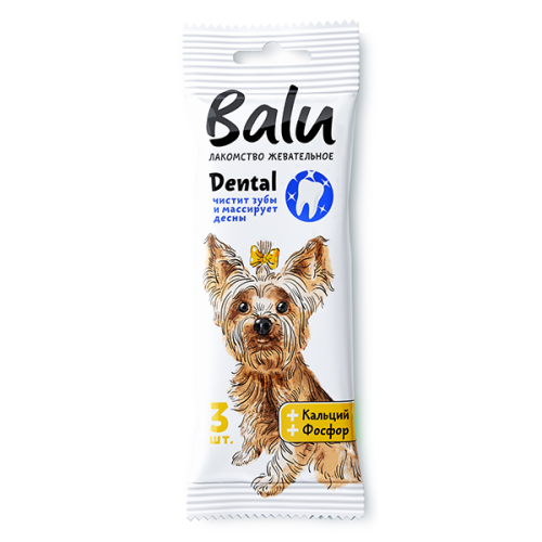 Балу BALU Dental Лакомство Жевательное для собак мелких пород S 36 г
