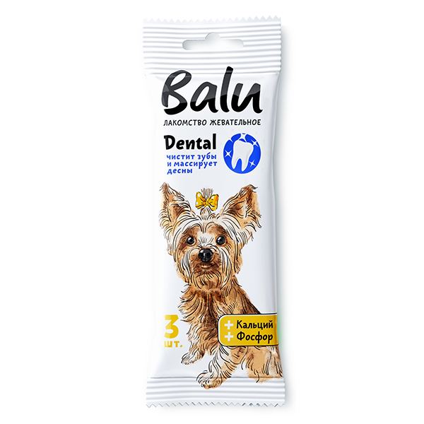 Балу BALU Dental Лакомство Жевательное для собак мелких пород S 36 г