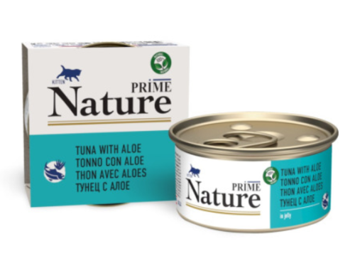 Prime (Прайм) Nature Консервы для котят с тунцом и алоэ в желе, 85 г 