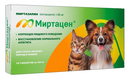 Миртацен для кошек и собак, 1,88 мг х 10 табл. Apicenna