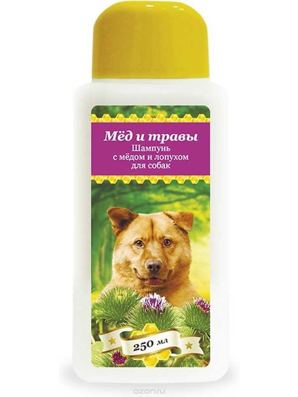 Шампунь для собак с медом и лопухом, 250 мл Пчелодар 