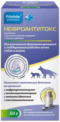 Нефроантитокс для кошек и собак, 50 г Пчелодар