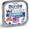 Monge (Монж) VetSolution Cat Dermatosis Дерматозис Диетический влажный корм для кошек при заболеваниях кожи, 100 г х 5 шт