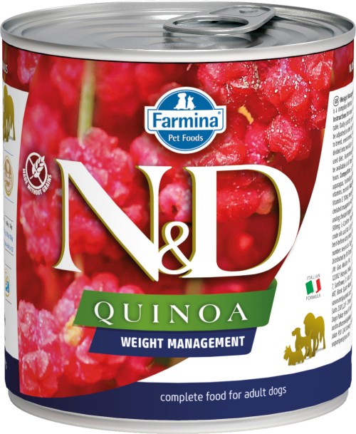 Farmina N&amp;D (Фармина НД) Quinoa Weight Management Консервы для собак всех пород для контроля веса с киноа 285 г