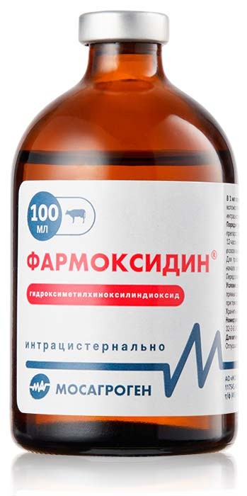 Фармоксидин р-р для инъекций 1% Мосагроген 100 мл