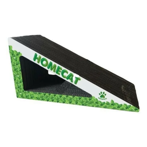 Homecat Когтеточка с кошачьей мятой "Треугольник" малый (гофрокартон), 30*14*17см