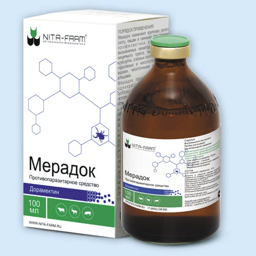 Мерадок р-р для инъекций, 100 мл Nita-farm (замена Дектомакса)