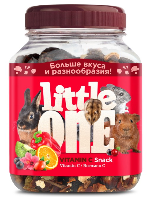 Little One (Литл Ван) Лакомство для грызунов "Витамин C", 160 г (банка)