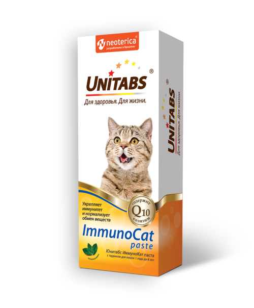 Unitabs (Юнитабс) ImmunoCat Витаминно-минеральный комплекс для кошек для иммунитета, 120 мл